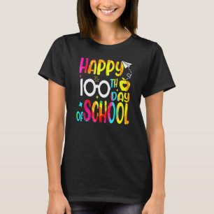 Frohe 100. Schultage Lehrer Kinder Kind 100 T-Shirt