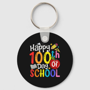 Frohe 100. Schultage Lehrer Schüler Glücklich 1 Schlüsselanhänger