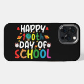 Frohe 100. Schultage Lehrkraft Schüler iPhone Hülle (Rückseite (Horizontal))