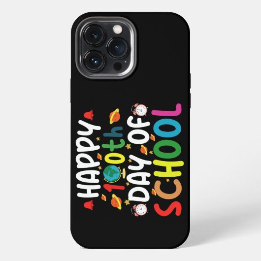 Frohe 100. Schultage Lehrkraft Schüler iPhone Hülle (Rückseite)