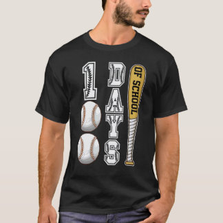 Frohe 100. Tag 100 Tage Schule Baseball Lehrer T-Shirt