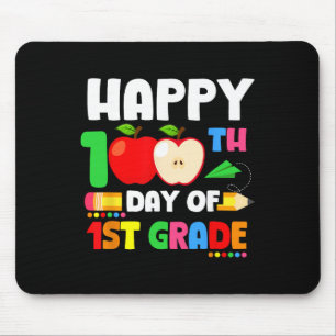 Frohe 100. Tag der 1. Klasse Lehrer Schüler Bleist Mousepad