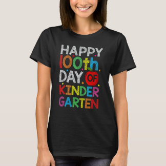 Frohe 100. Tag der Kindergartenlehrer Kinder100 T T-Shirt