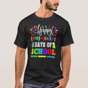 Frohe 100 Tage Schule 100. mathematische Gleichung T-Shirt