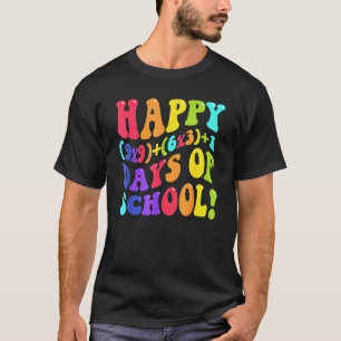 Frohe 100 Tage Schule 100. Tag Lehrer Mathe Fo T-Shirt