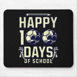 Frohe 100 Tage Schule Lehrer 100. Tag Fußball Mousepad