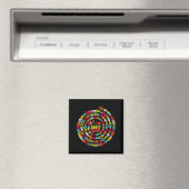 Frohe 100 Tage Schule Lustiger Mathelehrer Kinder  Magnet (In Situ (Geschirrspüler))