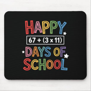 Frohe 100 Tage Schule Mathe-Gleichung Lehrer Kind Mousepad
