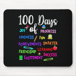 Frohe 100 Tage Schullehrer Kind Junge Mädchen Kind Mousepad
