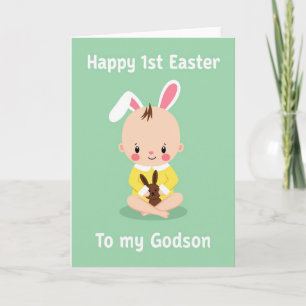 Frohe 1. Ostern Patenkind Karte