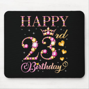 Frohe 23. Geburtstag 23 Jahre alte Männer Frauen G Mousepad