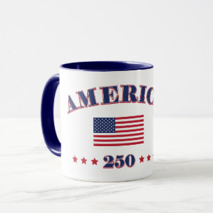 Frohe 250. Amerika Tasse