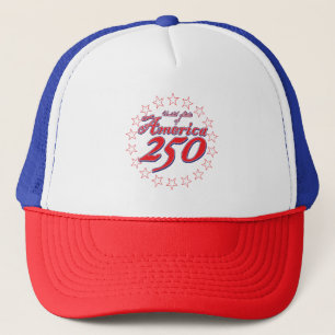 Frohe 250. Amerika Truckerkappe