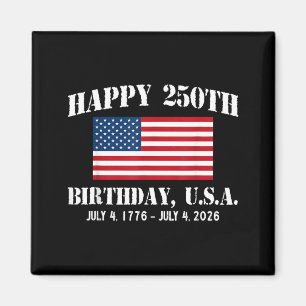 Frohe 250. Geburtstag USA 1776 2026 Amerikanische Magnet
