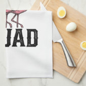 Frohe 4. Juli Flamingo Squad Vektor Design_1 Geschirrtuch (Viertel Falte)