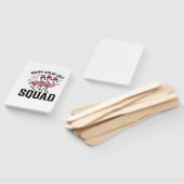 Frohe 4. Juli Flamingo Squad Vektordesign_1 Fächer (Non-assembled)