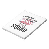 Frohe 4. Juli Flamingo Squad Vektordesign_1 Notizblock (Rotiert)
