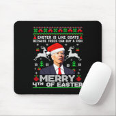 Frohe 4. Osterfest Biden Ugly Christmas Swe Mousepad (Mit Mouse)