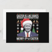 Frohe 4. Osterfest Biden Ugly Weihnachten (Vorne/Hinten)