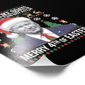 Frohe 4. Osterfest Biden Ugly Weihnachten Fotodruck (Ecke)