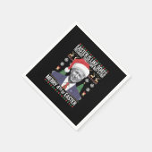 Frohe 4. Osterfest Biden Ugly Weihnachten Serviette (Ecke)