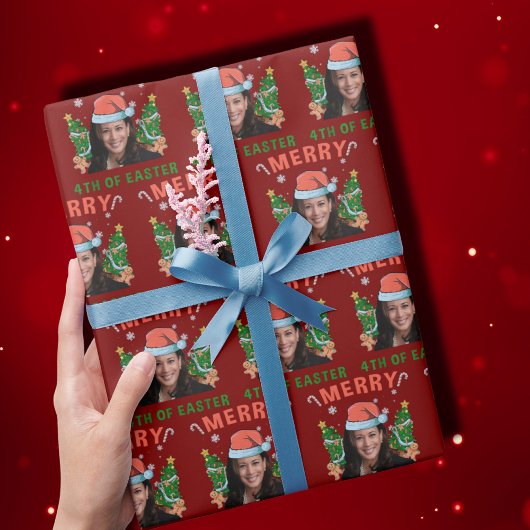 Frohe 4. Osterfest Kamala Harris Weihnachten Geschenkpapier