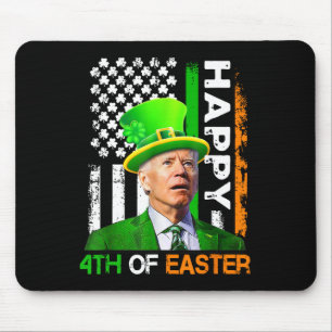 Frohe 4. Ostern Joe Biden Us Flagge Frauen Männer  Mousepad
