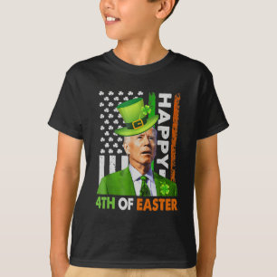 Frohe 4. Ostern Lustiger Joe St Patricks Day Lepre T-Shirt