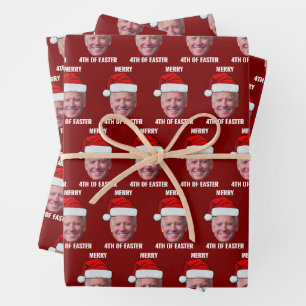 Frohe 4. Ostern Weihnachten Geschenkpapier Set