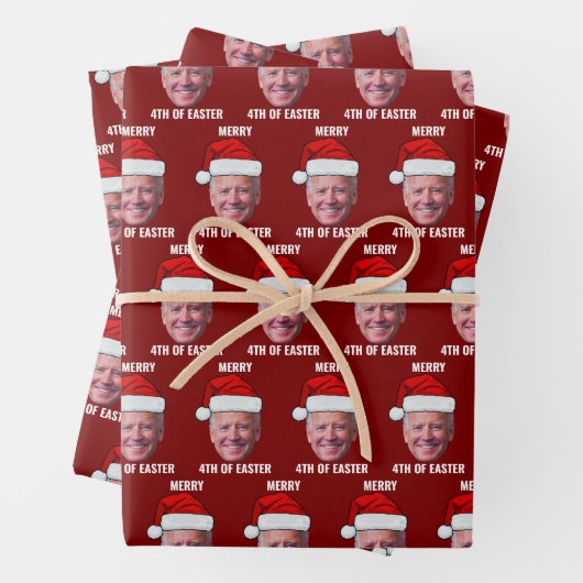 Frohe 4. Ostern Weihnachten Geschenkpapier Set (Beispiel)