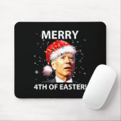 Frohe 4. Osterspass Joe Biden Weihnachten hässlich Mousepad (Mit Mouse)