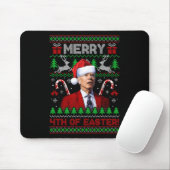 Frohe 4. Osterspass Joe Biden Weihnachten Ugly 2 Mousepad (Mit Mouse)