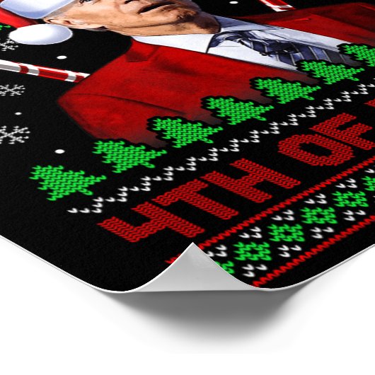 Frohe 4. Osterspass Joe Biden Weihnachten Ugly 2 Poster (Ecke)