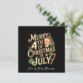 Frohe 4. Weihnachten im Juli Funny Biden Memes Einladung (Stehend Vorderseite)
