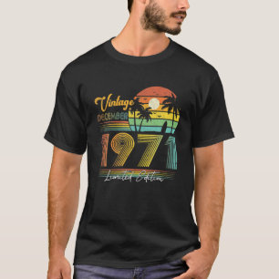 Frohe 50. Geburtstag 50 Jahre Alt Vintage Dezember T-Shirt