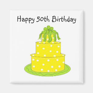 Frohe 50. Geburtstag Magnet