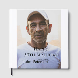 Frohe 50. Geburtstag Name Foto Jahr Mann einfach m Gästebuch