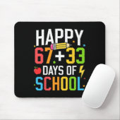 Frohe 67 33 Schultage 100. Schultag Kind Mousepad (Mit Mouse)