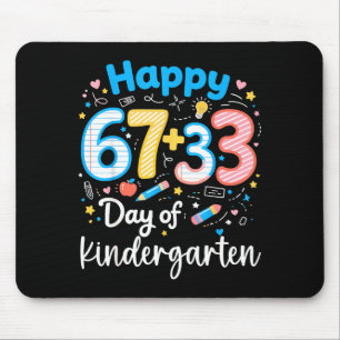 Frohe 67+33 Tage im Kindergarten 100. Tag Mathe Mousepad