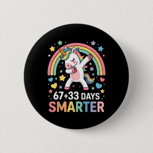 Frohe 67+ 33 Tage Schule Sechs Sieben Meme Lehrer Button