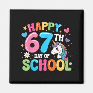 Frohe 67. Schultage Lehrer Schüler 67 Meme Magnet