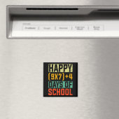 Frohe 67 Schultage Mathelehrer Schüler Sechs Magnet (In Situ (Geschirrspüler))