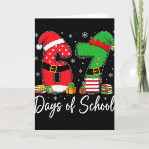 Frohe 67 Schultage Six Seven 67 Weihnachten San Karte