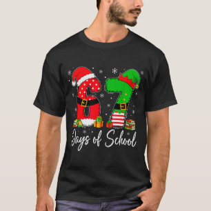Frohe 67 Schultage Six Seven 67 Weihnachten San T-Shirt