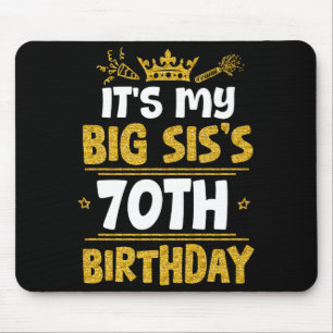 Frohe 70. Geburtstag meiner großen Schwester 1955 Mousepad