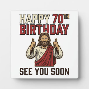 Frohe 70. Geburtstag sehen Sie Bald Vintage-Shirt Fotoplatte
