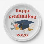 Frohe Abschlussfeier 2026! 9" Teller (Vorderseite)
