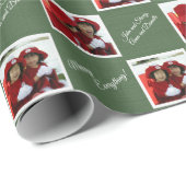 Frohe alles! - 2 FOTOS PERSONALISIERT Geschenkpapier (Rolleneckpunkt)