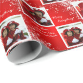 Frohe alles! - 2 FOTOS PERSONALISIERT Geschenkpapier (Rolleneckpunkt)