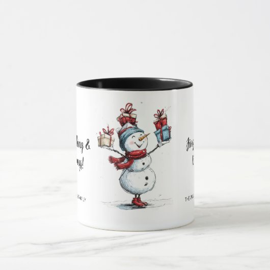 "Frohe alles!" Custom Christmas Tasse (Zentrum)